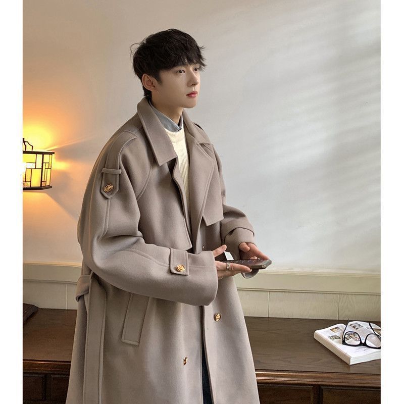 Outdoor Adventure And Travel - Trench Long Coat Mens Fleece-Lined Regular
