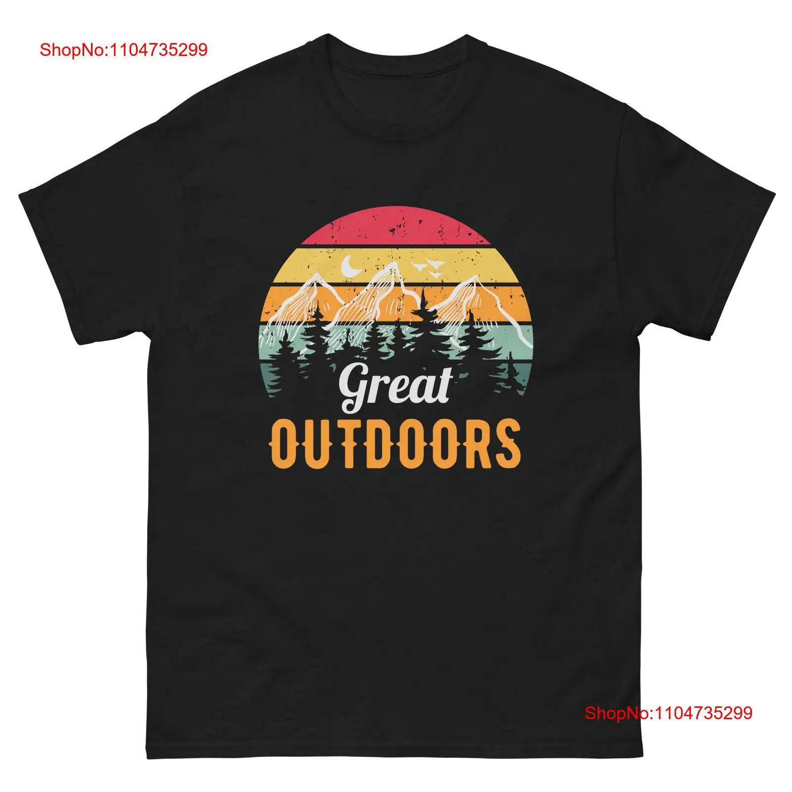 Outdoor Adventure Wear - Great Outdoors Retro Mountain Adventure T