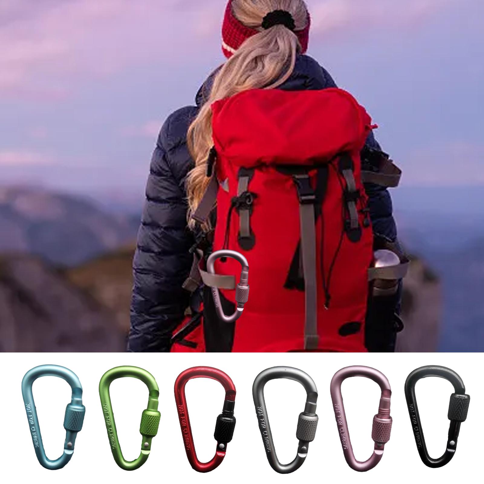 Carabiner Locking D - Outdoor Aluminum D Shape Locking Carabiner