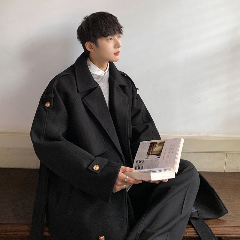 Trench Long Coat Mens Fleece-L - Outdoor Adventure And Travel 评论和价格