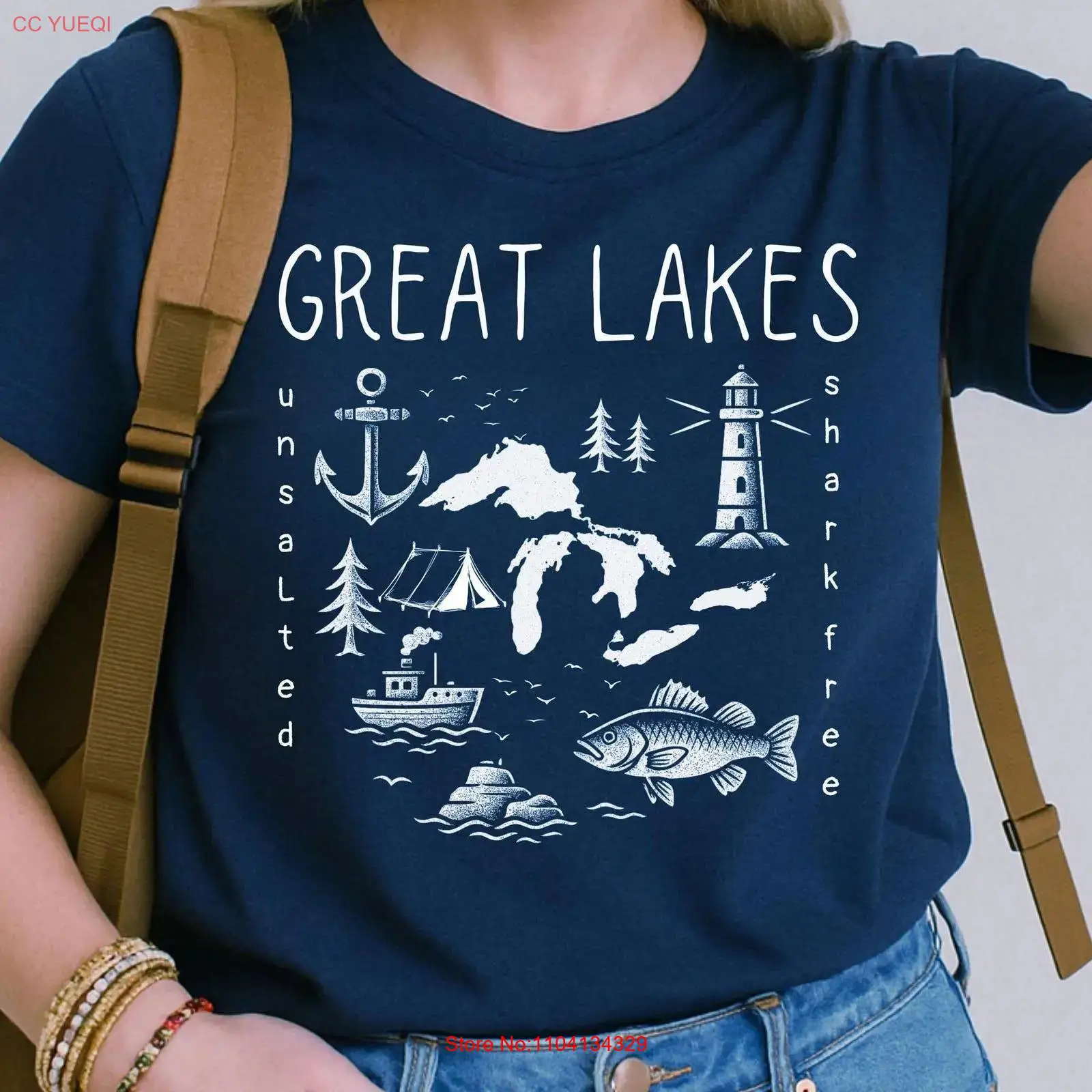 Great Lakes Adventure T Shirt  - Outdoor Adventure Wear 评论和价格