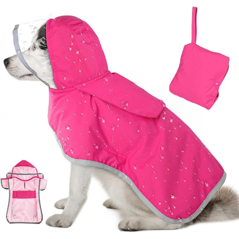Waterproof Dog Hooded Raincoat - Outdoor Adventure Gear 评论和价格