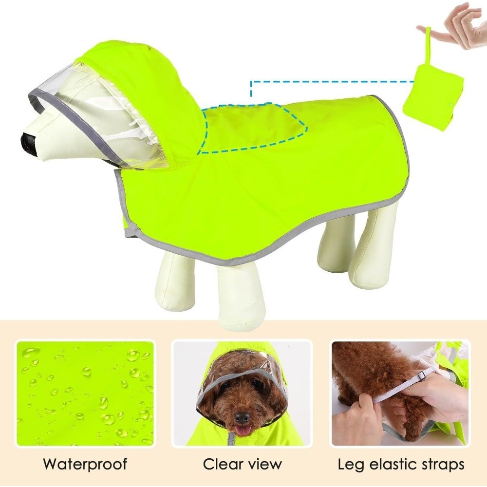 Waterproof Dog Hooded Raincoat - Outdoor Adventure Gear 评论和价格