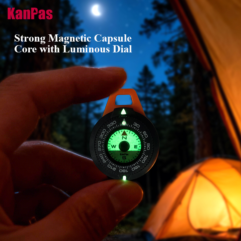 KANPAS EDC Mini Compass, Lumin - Outdoor Adventure Gear 评论和价格