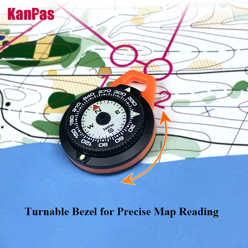 KANPAS EDC Mini Compass, Lumin - Outdoor Adventure Gear 评论和价格